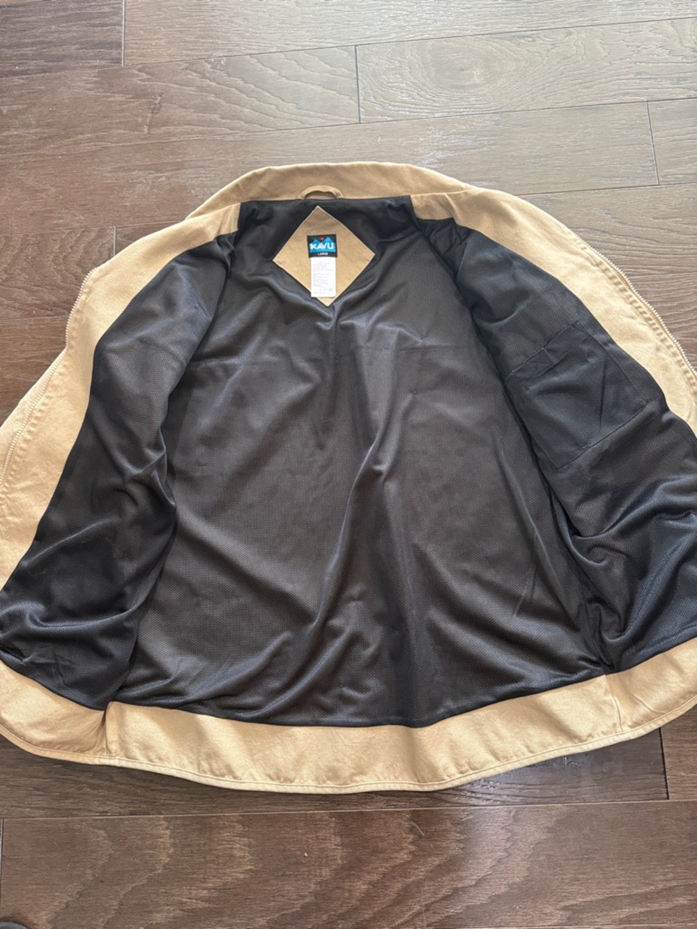 Kavu Men’s Zip Jacket in Khaki Tan - Picture 3 of 4